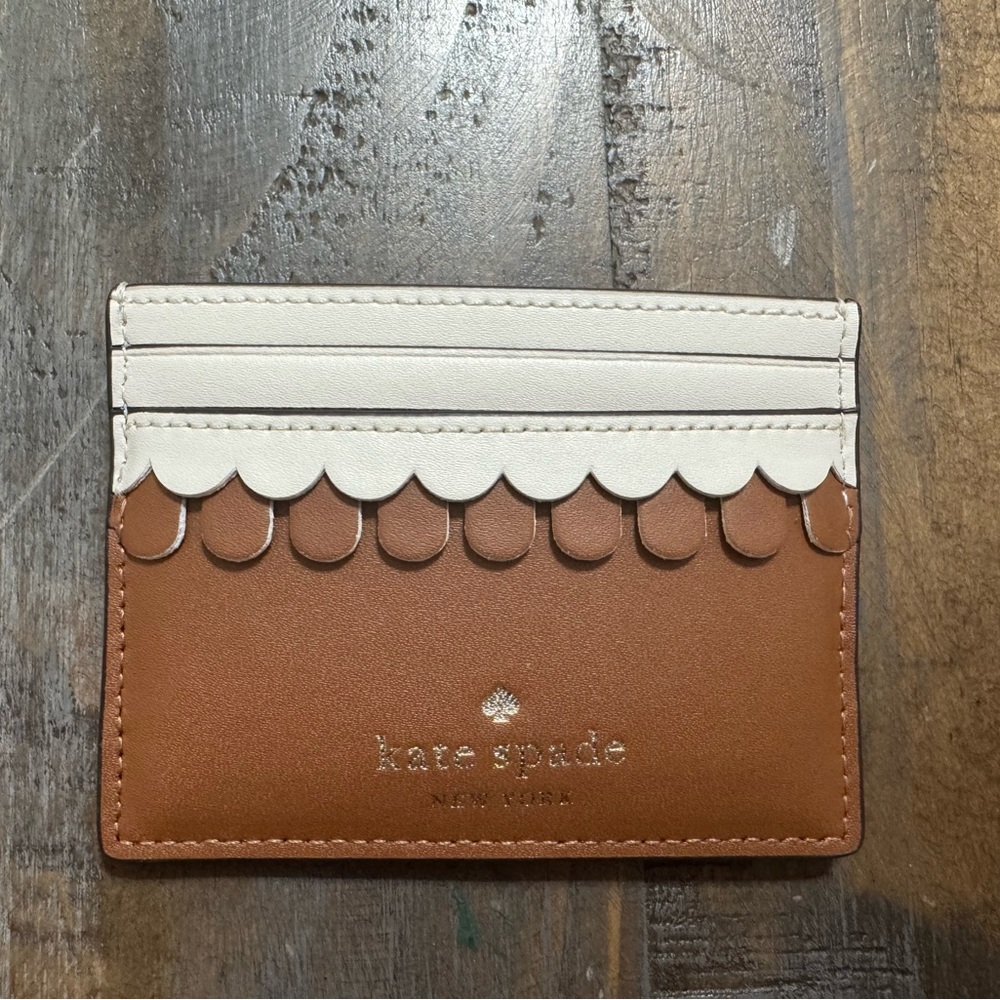 NWT Kate Spade Gingerbread Slim Card Holder
